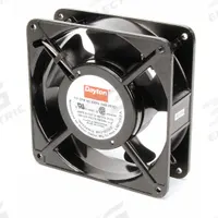DAYTON Axial Fan: 95 cfm_115 cfm Airflow @ 0.000 in SP, 4 11/16 in Ht, 1 1/2 in Dp, Terminals, IP20 (MPN 2RTE1). Key specifications — Blade Material: Polybutylene; Brand: DAYTON.