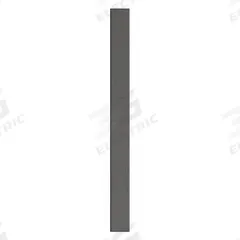 ASI GLOBAL Partition Column: Plastic Polymer, Pebble, Black, 82 in Ht, 7 in Wd, 1 in Thick (MPN 40-90870753-9205). Key specifications — Inner Core Type: Polymer; Brand: ASI GLOBAL PARTITIONS; Color: Black; Finish/Texture: Pebble.