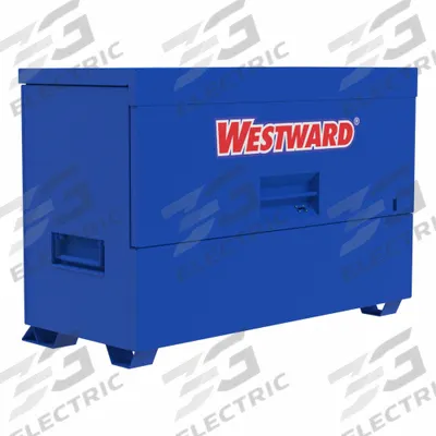 WESTWARD Job Site Piano Box: 72 7/16 in W x 34 in D x 49 7/16 in H, 57.4 cu ft - Piano-Style Jobsite Boxes