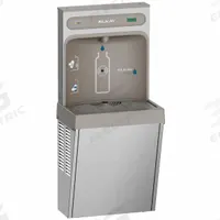 ELKAY Bottle Filler: On-Wall, 8 gph @ 50°F, Stainless Steel, Silver, Plain, 41 1/4 in Overall Ht (MPN LZ8WSSSMC). Key specifications — Housing Material: Stainless Steel; Housing Finish: Plain; Brand: ELKAY; Chilling Capacity: 8 gph @ 50°F.