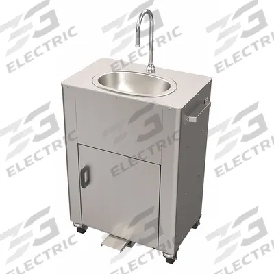 ACORN Portable Hand Washing Station: Water Heater Not Included, Single Foot Pedal - One-Bowl Portable Hand Sinks with Faucets