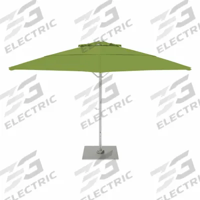 CALIFORNIA UMBRELLA Outdoor Umbrella: Pistachio, Aluminum/Steel, Hand Crank - Round Umbrellas