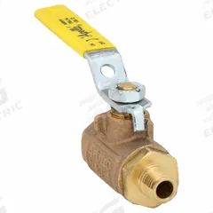 APOLLO Manual Two-Way Ball Valve: 1/4 in, Bronze, Straight, 600 psi Max. Pressure (CWP), Std Port (MPN 7080101). Key specifications — Brand: APOLLO; Handle: Lever.
