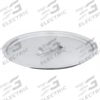CRESTWARE Stock Pot Cover: 40 qt Compatible Pot Capacity, 15 1/2 in Dia, Aluminum, NSF Certified (MPN POTC40). Key specifications — NSF Certified: Yes; Body Material: Aluminum; Brand: CRESTWARE; Lid Included: Yes.