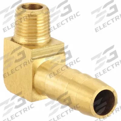 SPEEDAIRE Barbed Hose Fitting: For 3/8 in Hose I.D., Hose Barb x NPT - Brass Multipurpose (Air, Water, Chemical) Rigid Barbed Hose Fittings