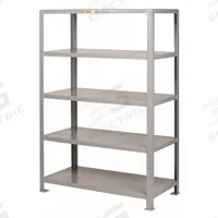 LITTLE GIANT Metal Shelving: Heavy-Duty, Standalone, 60 in x 36 in, 72 in Overall Ht, 5 Shelves (MPN 5SH-3660-72). Key specifications — Brand: LITTLE GIANT; Finish: Powder Coated; Color: Gray.