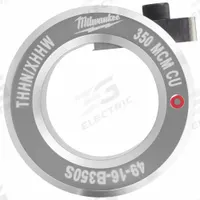 MILWAUKEE Stripping Bushing: For Copper, 350 MCM Max, THHN/XHHW, Use with 2435-20/2935-20 (MPN 49-16-B350S). Key specifications — attr532138: 2935-20; attr533552: Copper; attr532143: 350 MCM; attr532137: THHN/XHHW.