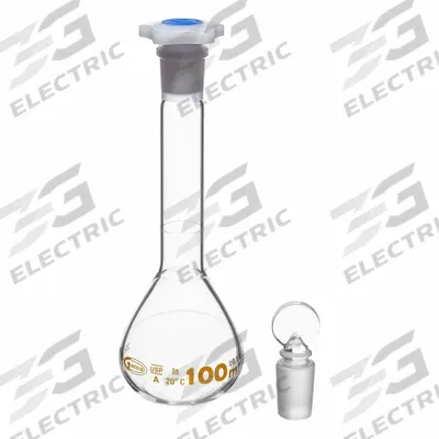 UNITED SCIENTIFIC SUPPLIES Glass Flasks: 100 mL, Colorless, Round, A - Glass Volumetric Flasks