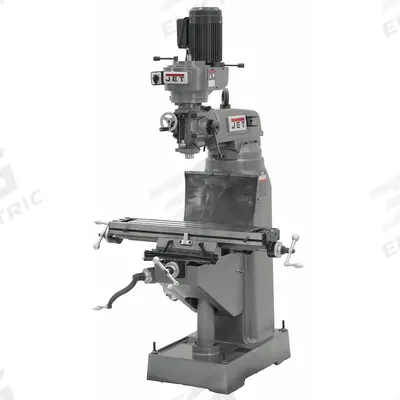 JET Vertical Milling Machine: JVM-836, 1 1/2 hp - Belt-Drive Vertical Milling Machines
