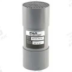 FUJI ELECTRIC Blower Relief Valve: Vacuum, 168 in wc Preset Limit, 2 in Outside Dia (MPN VRV608). Key specifications — attr49959: VRV608; attr49962: FUJI ELECTRIC; attr49968: 38UW81; attr49969: 2VFB60-8.4-7W.