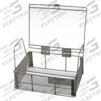 MARLIN STEEL WIRE PRODUCTS Parts Washer Basket: Rectangular, Stainless Steel, Silver, 7 in Basket Wd (MPN 00-00368215-38). Key specifications — Handle Included: Handle Included; Mesh Opening Size: #10; Stackable: Stackable; Lid Included: Lid Included; Brand: MARLIN STEEL WIRE PRODUCTS.