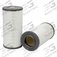 FLEETGUARD Automotive Air Filter: Round-Oval, Engine, Radial Seal, 8 3/16 in Outside Dia, Cellulose (MPN AF25964). Key specifications — Brand: FLEETGUARD; Compatible Vehicle Make: Favelle Favco; Baldwin Interchange: RS3734; FleetGuard Interchange: AF25964.