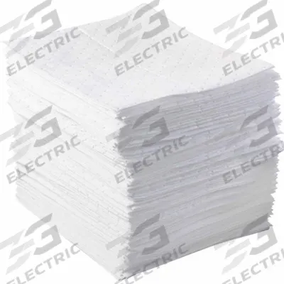BRADY SPC ABSORBENTS Sorbent Pad: 64 oz Volume Absorbed Per Pad, Polypropylene, White, Bale - Sorbent Pads