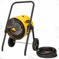 Portable Salamander Heater,208V AC (MPN F15-FES-3A). Key specifications — NEMA Plug Configuration: Hardwired; Includes: Thermostat; Phase: 3; Wattage Output: 15 kW; Voltage: 208V AC; Thermal Overheat Protection: Automatic Reset; Brand: FOSTORIA; Overall Dimensions - H x W x D: 39 in x 27 in x 21 in.