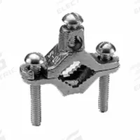 Grounding Connector: Bronze, 1 1/4 in to 2 in Pipe, 10 AWG SOL to 2 AWG STR (MPN C22). Key specifications — Brand: BURNDY; For Use With: Pipe; Grounding Wire Size: 10 to 2 AWG STR; Material: Bronze; Grounding Wires Connected To: 1-1/4 in to 2 in Pipe; Manufacturer Part Number: C22.
