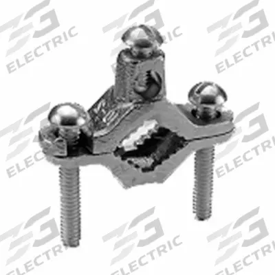 BURNDY Grounding Connector: Bronze, 1 1/4 in to 2 in Pipe - Pipe Ground Clamps