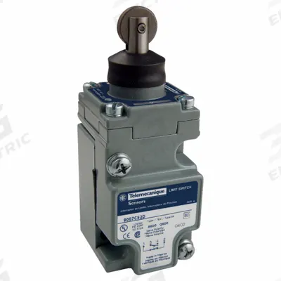 TELEMECANIQUE SENSORS Plug-In Limit Switch: Roller Plunger, Metallic - Top-Mount Roller-Plunger Limit Switches