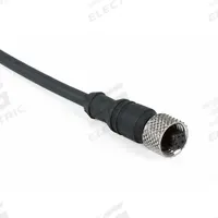 Cordset: 1/2"-20 Female Straight x Bare Wire, 5 Pins, Black, PUR, 4 m Cable Lg (MPN E18026). Key specifications — Brand: IFM; Cable Jacket Color: Black.