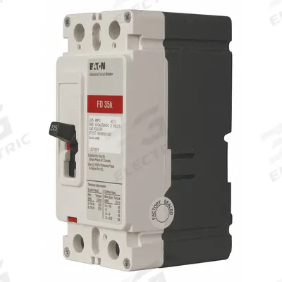 EATON Molded Case Circuit Breaker: 25 A Amps, 65kA at 240/277V AC, Fixed, AB - FD-Frame Eaton Molded Case Circuit Breakers