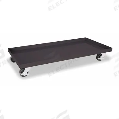 APPROVED VENDOR Cabinet Dolly: 1,000 lb, Black, 6 in H x 37 in W x 19 in D - Lipped Solid-Deck Cabinet Dollies