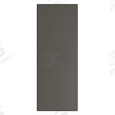 ASI GLOBAL PARTITIONS Partition Panel: Steel, Smooth Semi Gloss, Black, 58 in Ht, 22 in Wd - Panels & Panel Posts for Bathroom Partitions