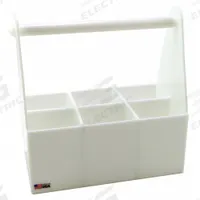 Bottle Carrier: 14 1/2 in Overall Lg, 8 in Overall Wd, 15 1/4 in Overall Ht, HDPP, White (MPN 165034). Key specifications — Material: HDPP; Brand: DYNALON; Product Type: Bottle Carrier; For Use With: Carrying Bottles.