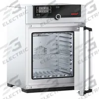 MEMMERT Universal Oven: Forced Air, 1.9 cu ft Capacity, 300°C Max Temp, 2,000 W Watt, +/-1.4°C, Oven (MPN UF 55). Key specifications — Voltage: 115V AC; Brand: MEMMERT; Temperature Accuracy Tolerance: +/-0.1°C up to 99.9°C, +/-0.5°C @ 100°C+; Temperature Uniformity: +/-1.4°C.