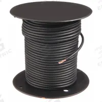 GROTE Primary Automotive Wire: GPT, 100 ft, 1 Conductor, 18 AWG, Black, 60 V Volt (MPN 87-9002). Key specifications — Brand: GROTE.