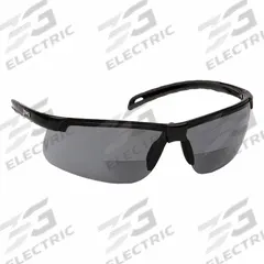 PYRAMEX Reader Safety Glasses: Gray Lens Color, Wraparound Frame, H2MAX Anti-Fog, Bottom, +1.50 (MPN SB8620R15TM). Key specifications — Brand: PYRAMEX; Series: Ever-Lite(R); Diopter Strength: +1.50; Lens Color: Gray.