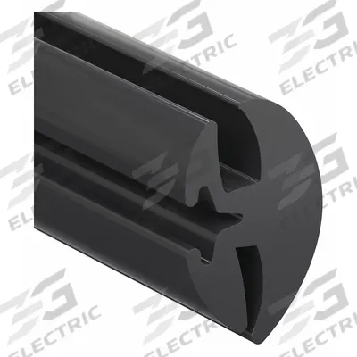 TRIM LOK Locking Gasket: Two-Piece Key-Locking Locking, 25 ft Overall Lg - Rubber Locking Gaskets