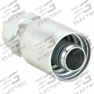 AEROQUIP Hydraulic Crimp Fitting: Steel x Steel, Straight, -12 For Hose Dash Size - Aeroquip Crimp Hydraulic Hose Fittings with JIC Connection