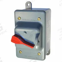 HUBBELL KELLEMS Manual Motor Switch: 3 Poles, 30 A, 3R NEMA Rating, Non-Metallic Enclosure (MPN HBL13R23). Key specifications — Brand: HUBBELL KELLEMS; Maximum Voltage Rating: 600V AC; Mounting Style: Surface; Pilot Light: Not Included.