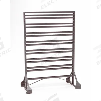 AKRO-MILS Bin Rail Floor Rack: 20 in x 36 in x 54 in, 2 Usable Sides - Stationary Bin Rail Racks Without Bins
