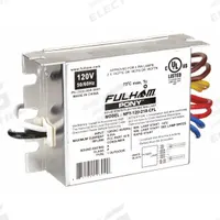 FULHAM CFL Ballast: 120/230V AC, 2 Lamps Supported, 18 W Bulb Watt, 3 3/8 in Overall Lg (MPN NPY-120-218-CFL). Key specifications — Lamp Types Supported: (2) CFT13; Brand: FULHAM; Number of Lamps Supported: 2.