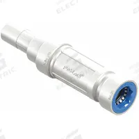 HYDRORAIN Slide Repair: 1/2" Push x 1/2" Spigot, ABS Plastic/PVC, 150 psi Max Working Pressure (MPN 06556). Key specifications — Connection: 1/2" Push x 1/2" Spigot; Material: ABS Plastic/PVC; Product Type: Slide Repair Coupling.