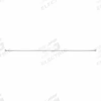 WINGITS STRAIGHT SHOWER ROD: 60 in Overall Wd, Stainless Steel, Polished Stainless Steel, Drywall (MPN WOCONSTPS5). Key specifications — Brand: WINGITS; Finish: Polished Stainless Steel; Material: Stainless Steel; Includes: Mounting Bracket; Mounting Type: Drywall.