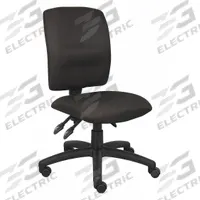 BOSS Office Chair: Black, Fabric Material, 18 1/2 in Back Ht, 19 1/2 in Seat Wd, 17 1/2 in Seat Dp (MPN B3035-BK). Key specifications — attr982877: Black; attr982913: No; attr982865: Black; attr982870: BOSS; attr982901: Black.