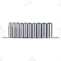 WESTWARD Socket Set: 1/2 in Drive, 10 Piece, 12-Point, SAE, 3/8 in to 15/16 in (MPN 53PN63). Key specifications — attr1224269: 1/2 in; attr1204685: Tether Ready; attr1204650: 3/8 in to 15/16 in; attr1204673: Socket Bits Not Included; attr1204688: WESTWARD; attr1206170: Deep Sockets.