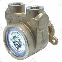 FLUID-O-TECH Rotary Vane Pump: Direct Drive, Stainless Steel Body, 1/2" NPT, 140 gph Max. Flow (MPN PA 510). Key specifications — Vane Material: Carbon; NSF 169 Listed: Yes; Brand: FLUID-O-TECH; Strainer: Not Included; Ports: 1/2" NPT; Relief Valve Type: Not Included.