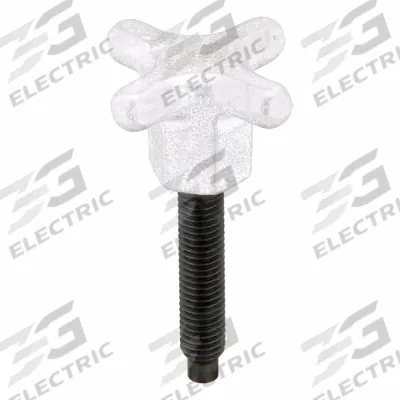 TE-CO Dog Point Hand Knob Screw: 1/2"-13 Thread, 2 1/4 in Thread Lg - Lobed-Head Dog-Point Hand Knob Screws