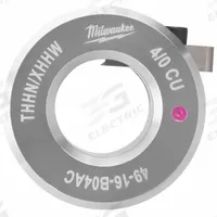 MILWAUKEE Stripping Bushing: For Copper, 4/0 AWG Max, THHN/XHHW, Use with 2435-20/2935-20 (MPN 49-16-B04AC). Key specifications — attr532138: 2935-20; attr533552: Copper; attr532143: 4/0 AWG; attr532137: THHN/XHHW.
