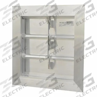 CANARM Manual Damper: For 14 in Fan, For 14 in Nominal Duct Dia, 3, 14 in H, 14 in W - Wall-Mount Backdraft Dampers