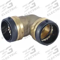 SHARKBITE Push-Fit Elbow Fitting: 2 in Pipe x 2 in Pipe Size, Push-to-Connect x Push-to-Connect (MPN UXL0254). Key specifications — Brand: SHARKBITE.
