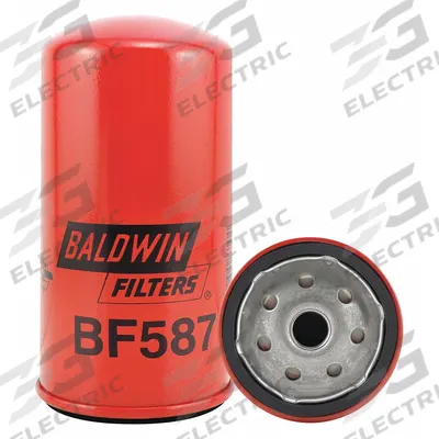 BALDWIN FILTERS Fuel Filter: Spin-On, 3 1/16 in Outside Dia, M16-1.50 Thread Size, Cellulose - Spin-On Fuel Filters