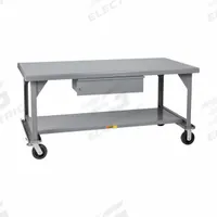 LITTLE GIANT Workbench: Fixed Ht, Steel, 72 in x 36 in, 3,600 lb Overall Load Capacity, Gray (MPN WW3672-HD-6PHFL). Key specifications — attr648202: LITTLE GIANT.