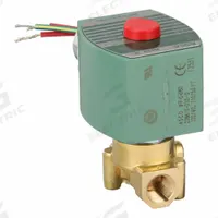 REDHAT Solenoid Valve: 2-Way, Normally Closed, 1/4 in Pipe Size, 110V AC/120V AC, High Flow (MPN 8262H202). Key specifications — Pipe Size: 1/4 in; Voltage: 110V AC; Brand: REDHAT; Coil Enclosure: Watertight.