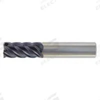 WIDIA HANITA Square End Mill: Carbide, TiAlN Coated, 5 Flute, 1/4" Mill Dia, 3/8" LOC, 2" OAL (MPN TR4C4507002)
