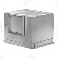 In-Line Ceiling Exhaust Fan: 400 cfm @ 0.100 in SP, Square Duct, 8 in x 8 in, 98 W, Variable Speeds (MPN 60KU45). Key specifications — Brand: DAYTON; Discharge Direction: Horizontal/Vertical; Number of Speeds: Variable; Nominal Voltage: 115V AC - Single Phase.