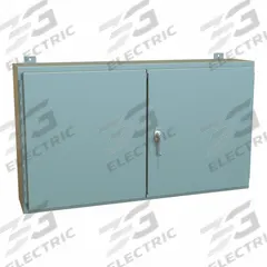 HAMMOND Electrical Enclosure: Steel, 24 in x 42 in x 8 in, NEMA 12, w/Panel, Solid Cover, Hinged (MPN 1422P8). Key specifications — Brand: HAMMOND; Closure Method: Handle; Knockouts: Not Included.