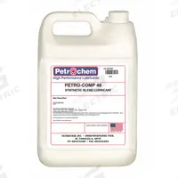 PETROCHEM Compressor Oil: 1 gal, Jug, 15 SAE Grade, 46 ISO Viscosity Grade, 97 Viscosity Index (MPN PETRO-COMP 46-001). Key specifications — attr59744: 97; attr59746: 46; attr59736: No; attr59735: Jug; attr59738: Petro-Comp; attr59749: 15.